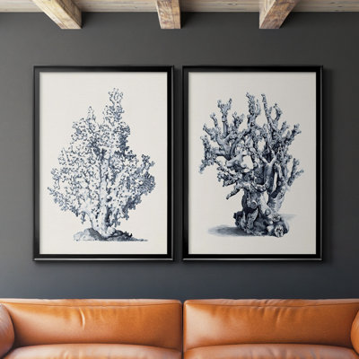 " Antique Coral I " 2 - Pieces