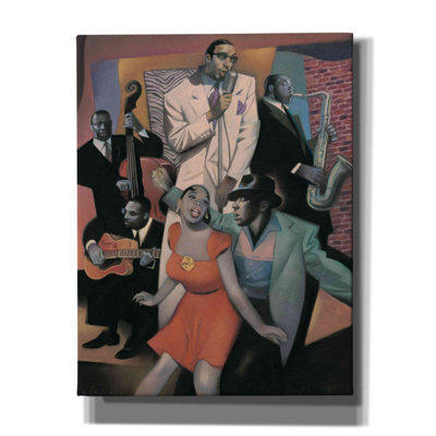 Club Zanzibar sur toile par Gary Kelley, peinture