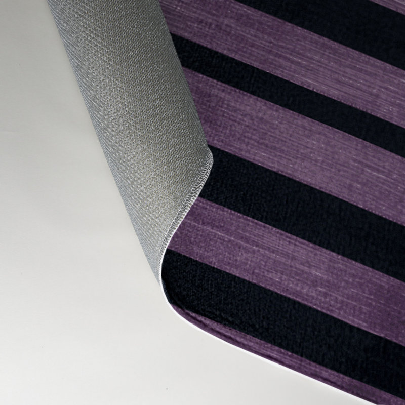 Tapis intérieur / extérieur gris HorizontalStripes, Rectangle 9 pi x 12 pi