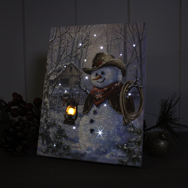 Toile de fond Cowboy Snowman 8x6