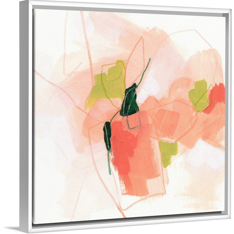 «Citrus Facet II» par June Erica Vess - reproduction de photo, Cadre blanc, H 26 po x l 26 po x P 1,75 po