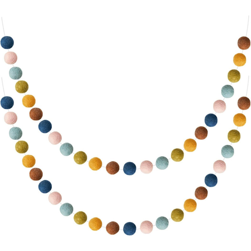 Guirlande de 78 po, Bleu foncé / orange / rose