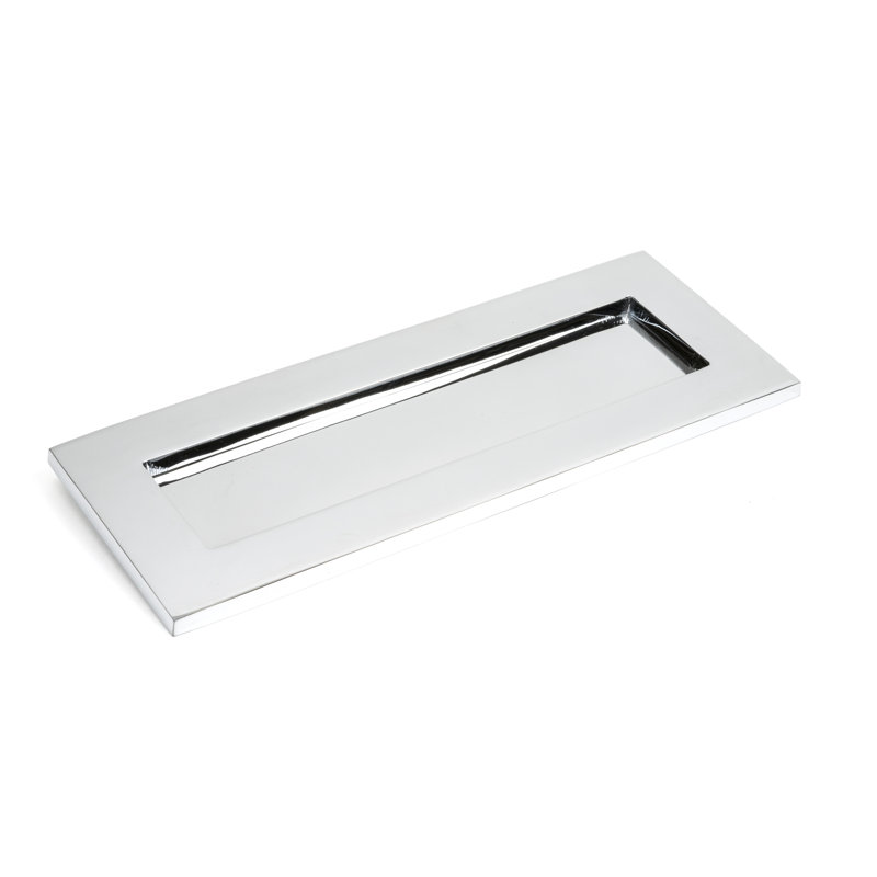 Letter Plate Door Accessory, Polished Chrome, 10.8cm H x 26.5cm W x 0.4cm D