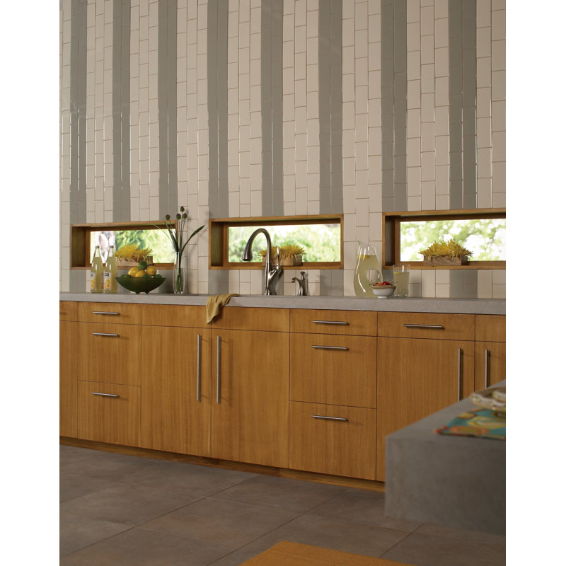 Guilford 3" x 6" Ceramic Wall & Floor Tile, Architectural Gray