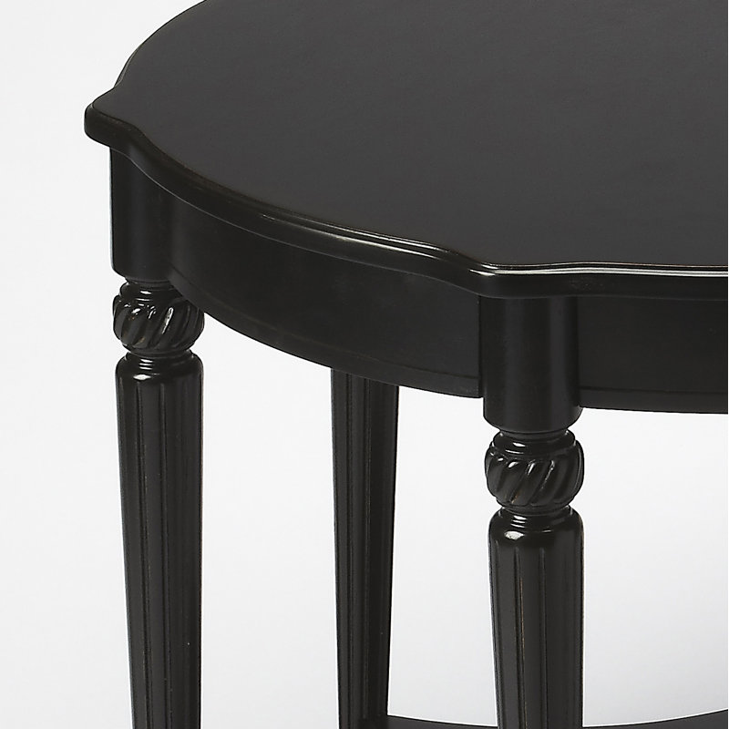 Bainbridge Round Side Table, Black Licorice