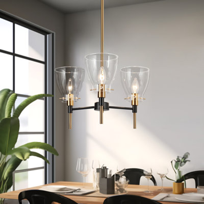 Lustre linéaire moderne à 3 lumières Daizjah