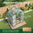 6X4 FT Polycarbonate Walk-In Greenhouse, Aluminum Frame, Green-128768945