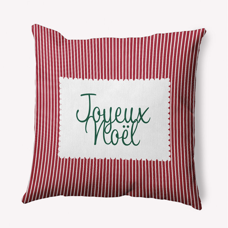 Reversible Throw Pillow, Square, 18" x 18"