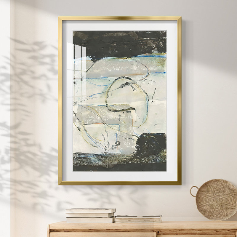 Continuing Energy I -Framed Print, 28.5" H x 20.5" W, Gold
