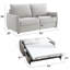 Beige Chenille Sofa W/Sleeper