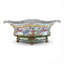 Wild Breeze Oval Porcelain Planter with Bronze Ormolu