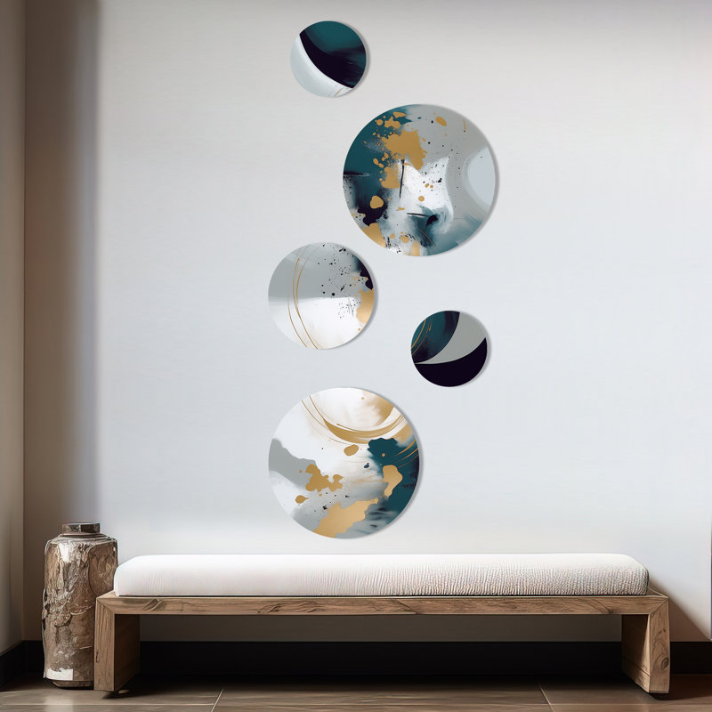 Abstract Wall Decor on Metal