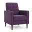 Fauteuil inclinable manuel Dupe, capitonné, polyester mauve-121386670