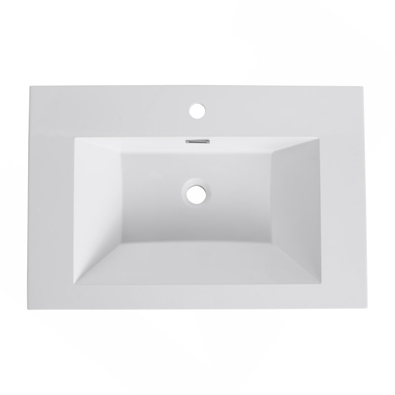 30" Bathroom  Resin Sink