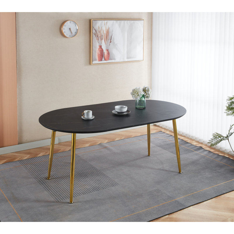 Extendable Table,DINING TABLE,OFFICE TABLE,COFFEE TABLE,Metal Leg,MDF Top, Black