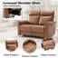 Causeuse inclinable manuelle moderne de 55,4 po de largeur Modern
