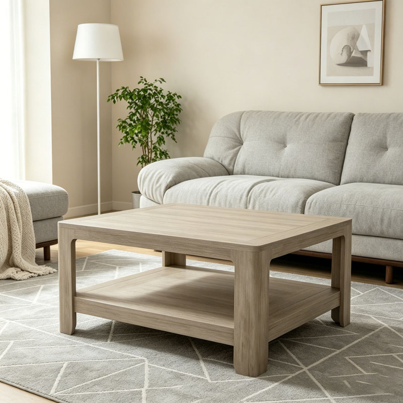 Table basse carrée avec rangement