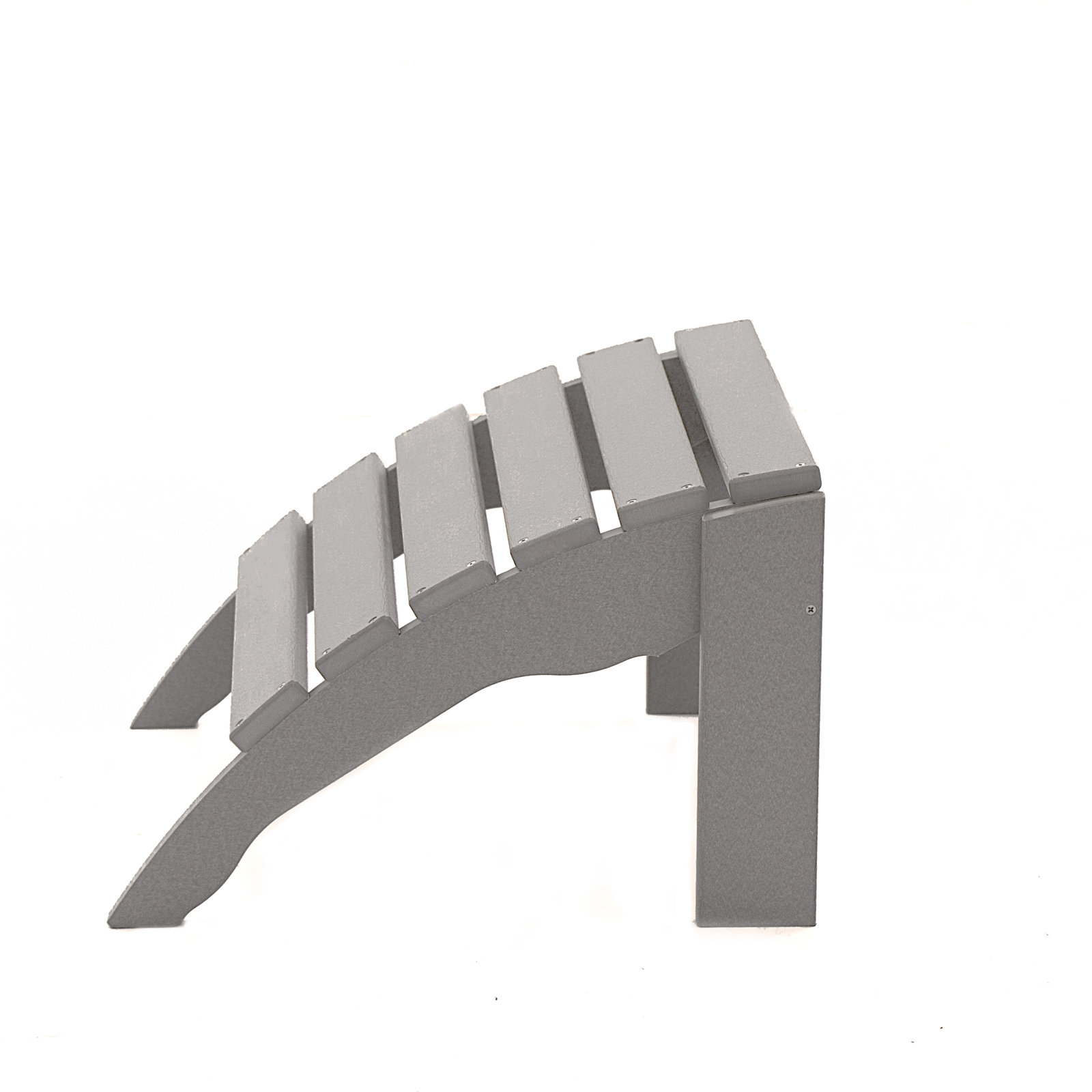 Leighton Patio Footstool, Light Gray