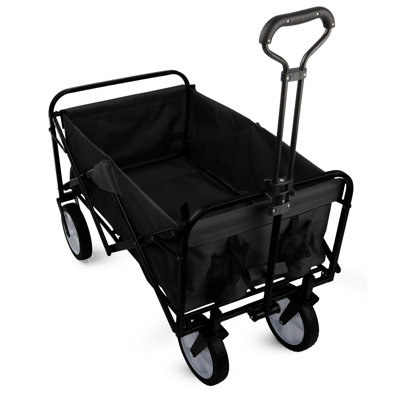 Collapsible Wagon - Grocery Cart on Wheels - Portable Beach Wagon, Folding Garden Cart or Shopping Cart - Wagons Carts Foldable by Pure Garden -  50-LG1501