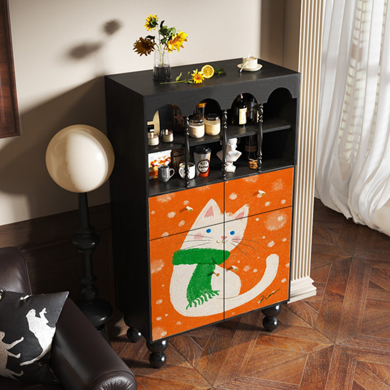 Armoire d'appoint moderne et simple en bois