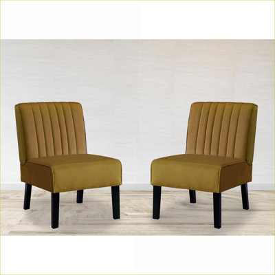 Ensemble de 2 chaises d'appoint Mid Century