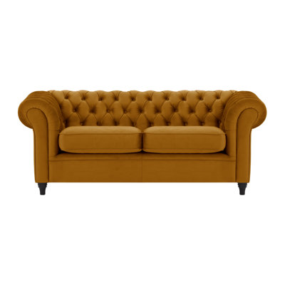 Burks 3 Seater Velvet Sofa