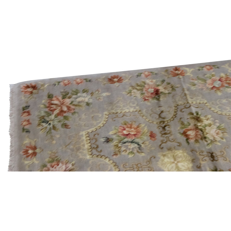 High-Quality Hand-Knotted Oyster Area Rug