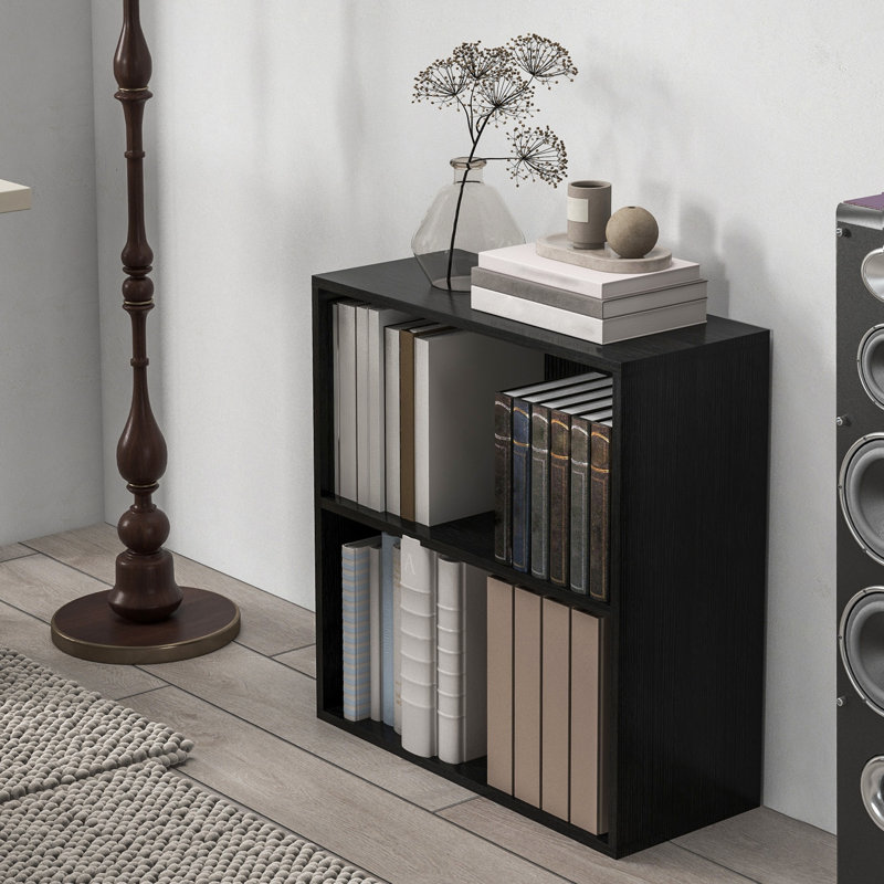 Rejanae 63cm H x 60cm W Bookcase, Black
