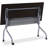 Rectangle Flip Top 23.63'' L Training Table with Casters and Modesty Panel and Cable Management-73574290-21869754-21869753