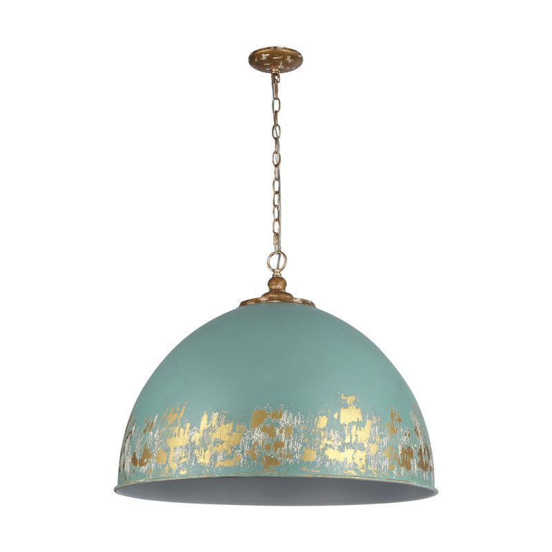 Luminaire suspendu 5 lumières Alison, Bleu