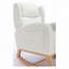 Chaise berçante rembourrée en tissu Teha Teddy-34025546