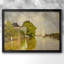 Maisons sur la rivière Zaan à Zaandam-Claude Monet - Toile tendue avec châssis, 1871-355228958-355228959-355228946