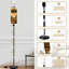 Lampe moderne sur pied moderne avec télécommande à DEL à intensité variable, abat-jour réglable, cheval de cowboy occidental sous un paysage de désert ovni planant pour le bureau d'une chambre à coucher