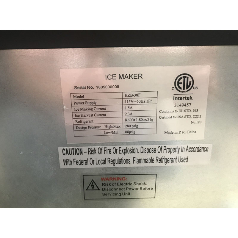 Glacière 84 lb lb, production quotidienne de glace