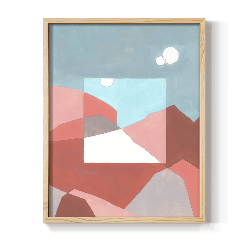 «Desert Dreamscape I», reproduction encadrée - bois massif, H 21 po x l 17 po