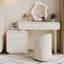 Makeup Vanity with Light mirror,5 drawers