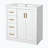 Bathroom Vanity with Ceramic Sink with 3 Drawers& Soft Closing Doors-2035151931
