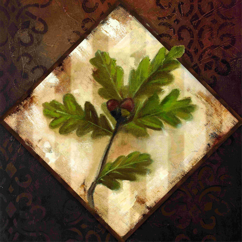 Acorn Diamond - peinture sur toile tendue, H 12 po x l 12 po