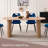 70.8" Oval Dining Table For 4, Modern Farmhouse Kitchen Table For 6, Rustic Large Dinner Table For Dining Reception Room-1358629853