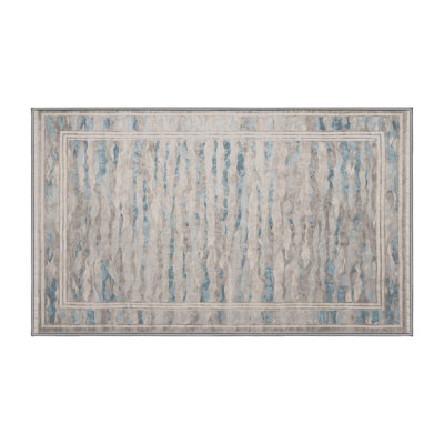 Machine Washable Gray Area Rug