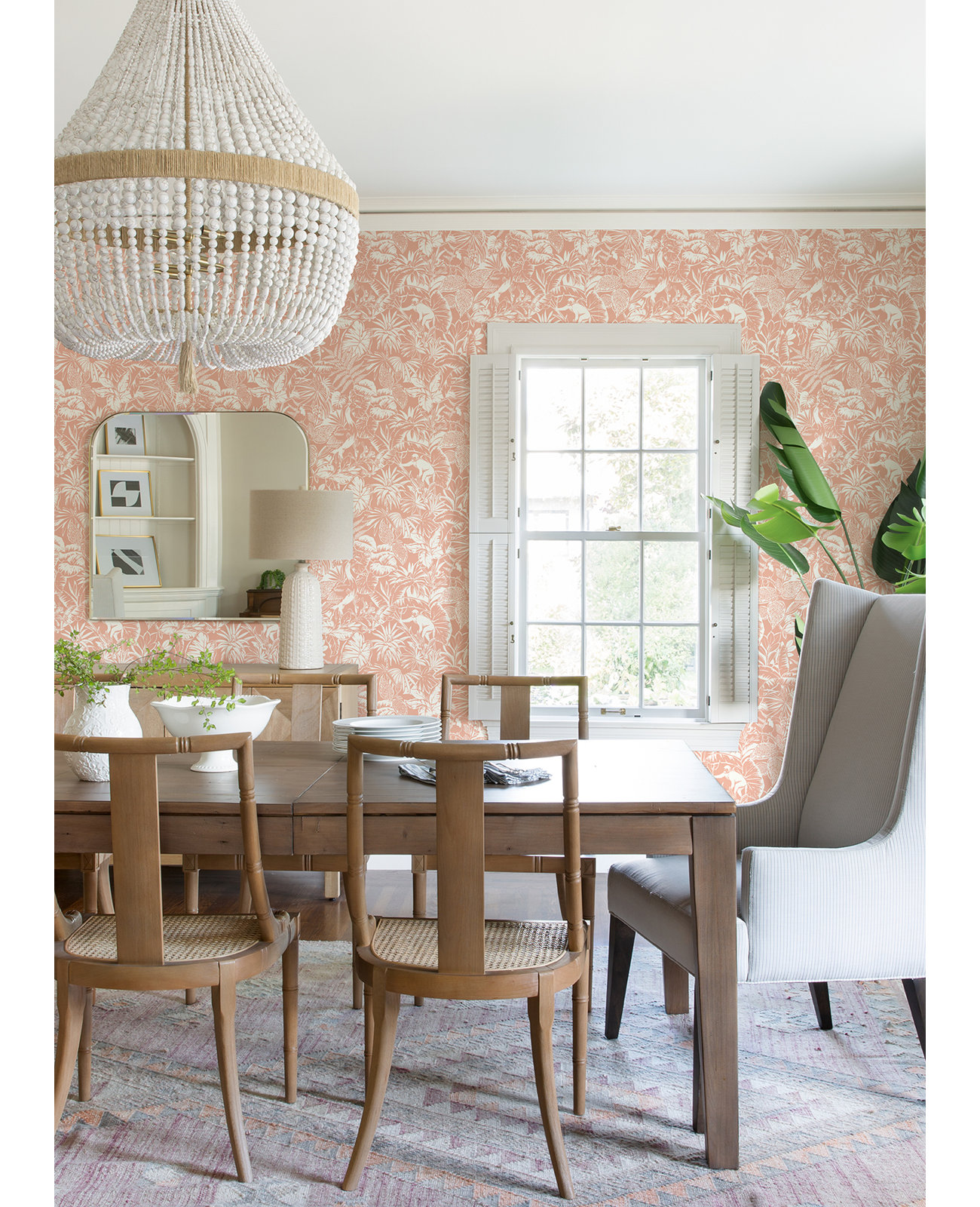 Cheri Floral Wallpaper, Pink