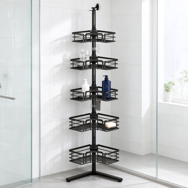 Freestanding Stainless Steel Shower Caddy