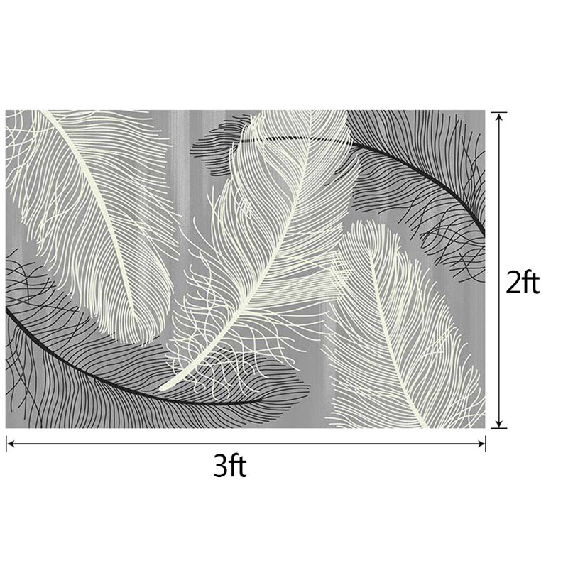 Noir Chatillon/Tapis décoratif gris, Rectangle 2 pi x 2 pi 11 po