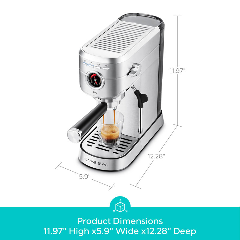 Machine à espresso Casabrews 5418Pro 20Bar Pid Control