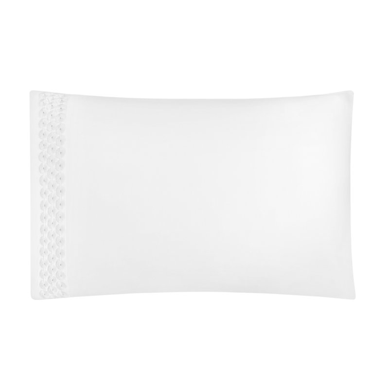 Angele 100% Cotton Sateen Sheet Set, white-white, Twin