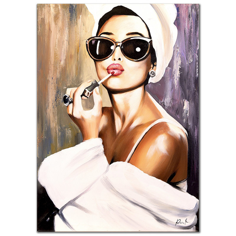 Painting on Canvas, Black framed pictures, 93cm H x 63cm W x 3cm D