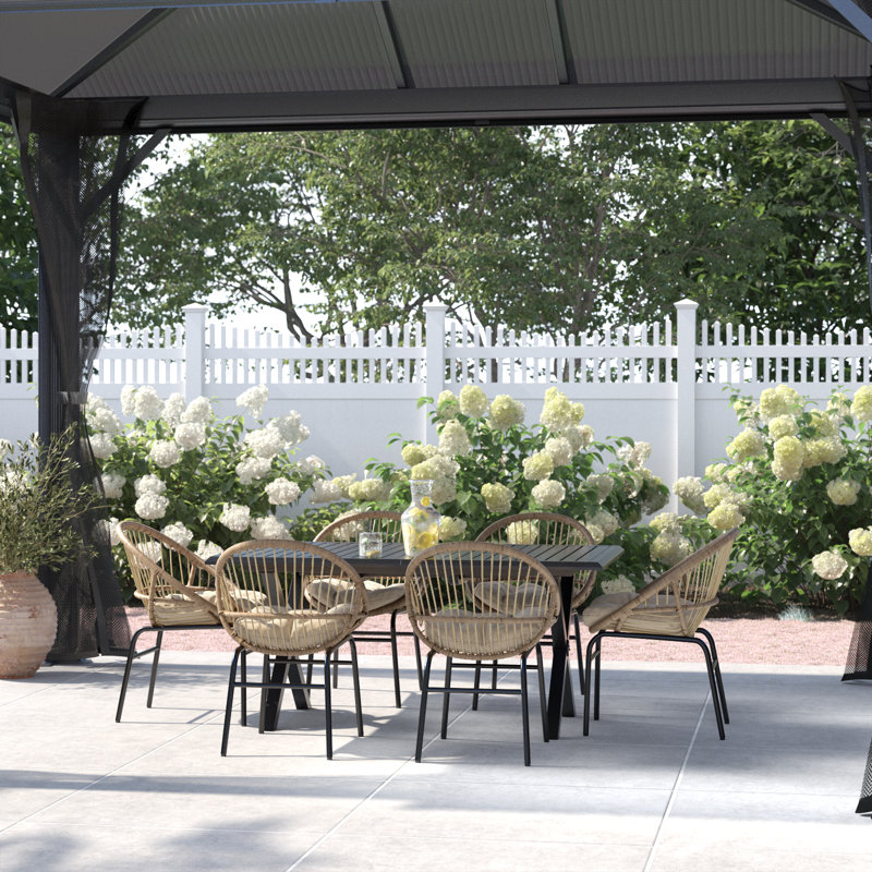 Ambri 6-Person Outdoor Dining Set with Cushions
