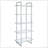 Colfax Clear 5-shelf Bookshelf