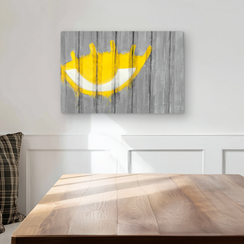 Yellow Eye Graffiti Container - Shapes Metal Print