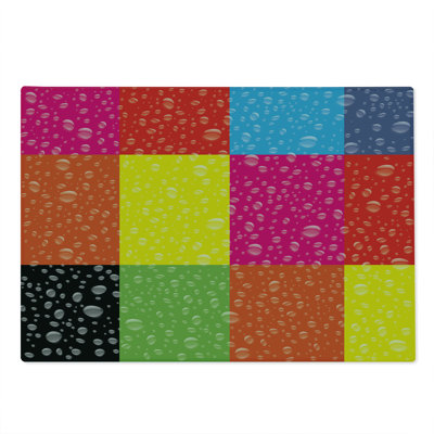 Ambesonne Colorful Cutting Board Large Size Vibrant Rainbow Colors Multicolor